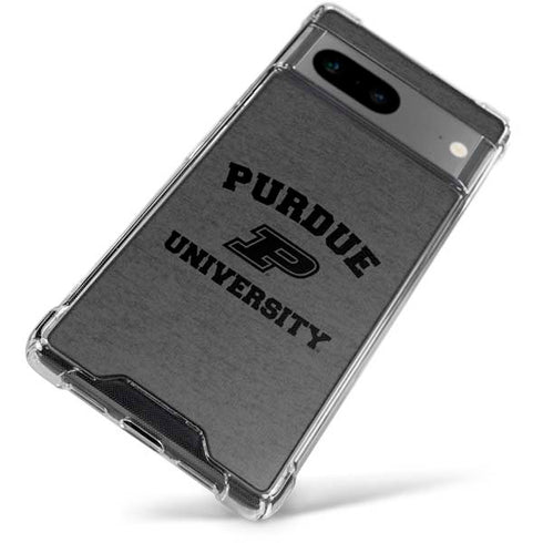 Purdue University Purdue Grey Logo Google Pixel 8 Clear Case